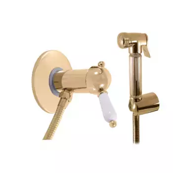 Гигиенический душ Rav-Slezak Labe со смесителем золото
