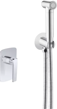 Гигиенический душ Rose R1305 со смесителем, С ВНУТРЕННЕЙ ЧАСТЬЮ, хром