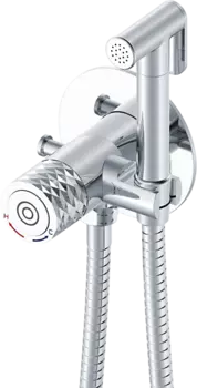 Гигиенический душ Rose R225 со смесителем, С ВНУТРЕННЕЙ ЧАСТЬЮ, хром