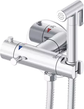 Гигиенический душ Rose R915 со смесителем, С ВНУТРЕННЕЙ ЧАСТЬЮ, хром