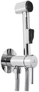 Гигиенический душ Славен Город СЛ-ОД-Д52 со смесителем, С ВНУТРЕННЕЙ ЧАСТЬЮ, хром