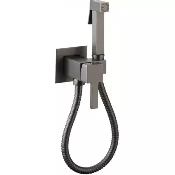Гигиенический душ со смесителем CeramaLux KBS/008 темный хром, оружейная сталь