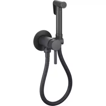 Гигиенический душ со смесителем CeramaLux KRS/001 черный матовый