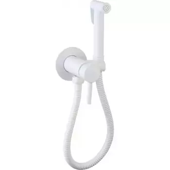 Гигиенический душ со смесителем CeramaLux KRS/005 белый матовый