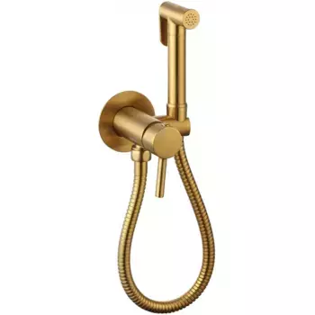 Гигиенический душ со смесителем CeramaLux KRS/007 золото матовый