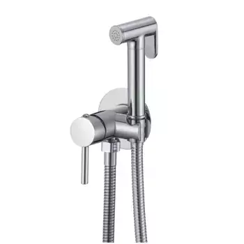 Гигиенический душ D-lin D183202 со смесителем, хром, С ВНУТРЕННЕЙ ЧАСТЬЮ