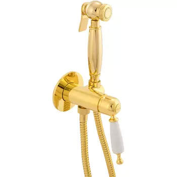 Гигиенический душ со смесителем Migliore Oxford золотой