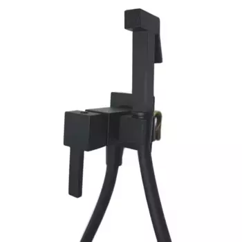 Гигиенический душ Webert Pegaso PE870303560 со смесителем, С ВНУТРЕННЕЙ ЧАСТЬЮ, черный матовый