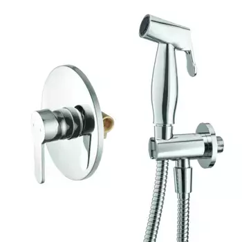 Гигиенический душ со встроенным смесителем Swedbe Platta хром глянцевый