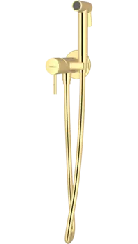 Гигиенический душ Teska Pulito BTK 6801 со смесителем, С ВНУТРЕННЕЙ ЧАСТЬЮ, золото