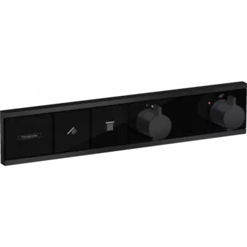 Смеситель для для душа Hansgrohe RainSelect 15380670 черный матовый, с термостатом