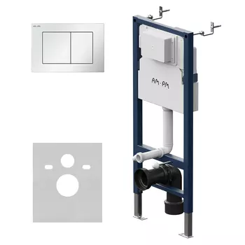 Система инсталляции для унитазов AM.PM PrimeFit S I012709.0201 с кнопкой смыва белой глянцевой