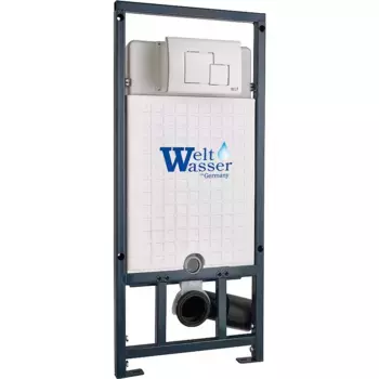Инсталляция для подвесного унитаза WeltWasser WW Marberg 507 10000011215 с кнопкой смыва белой матовой