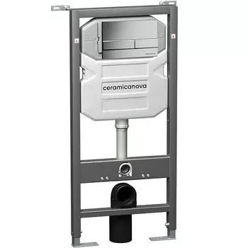 Система инсталляции для унитазов Ceramicanova Envision Flat CN1002M кнопка хром матовый