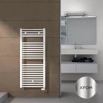 Irsap Ares Полотенцесушитель электрический 580x1118x30мм (22 трубок-2 пром), мощность:400 ватт, с регулятором темп-ры, провод: 1200мм, цвет: хром