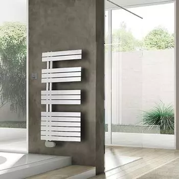 Irsap Soul Полотенцесушитель электрич. c беспроводнsv контроллером 550хh1054мм,14 трубок, 3 промежутка, подключение слева, длина провода 1,2м, белый