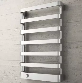 Irsap Step_E Полотенцесушитель электрич 500x775x107мм (7трубок), 250 ватт, с эл/термостатом. цвет: хром (дизайн Ant.Citterio)CCG (СПЕЦЦЕНА со скл!)