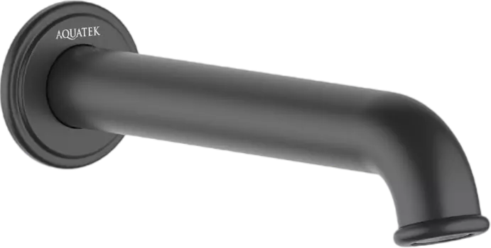 Излив AQUATEK Классик AQ1541MB для ванны, матовый черный