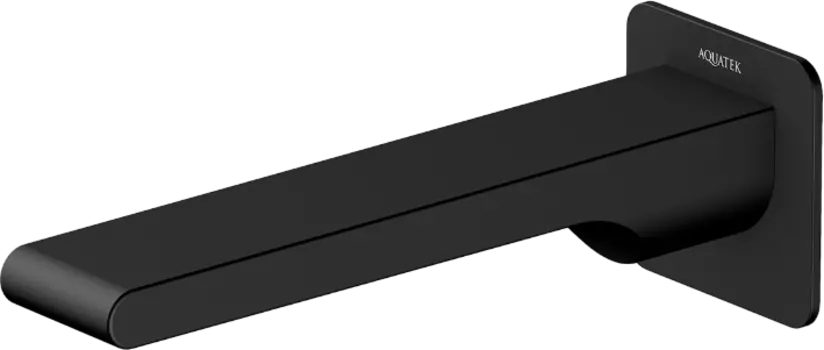Излив AQUATEK Лира AQ1441MB для ванны, матовый черный