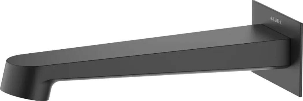 Излив AQUATEK Оберон AQ1241MB для ванны, матовый черный