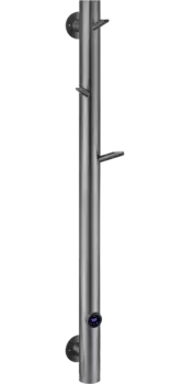 Электрический полотенцесушитель Boheme Uno 1500х200 Темный хром матовый