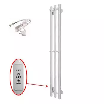 Электрический полотенцесушитель Маргроид Inaro 120х12 левый белый матовый