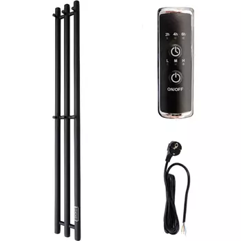 Полотенцесушитель электрический Маргроид Inaro 120х12 R черный матовый