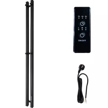 Электрический полотенцесушитель Маргроид Inaro 120х6 правый черный матовый