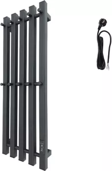 Полотенцесушитель электрический Маргроид Inaro профильный 80х24 черный матовый