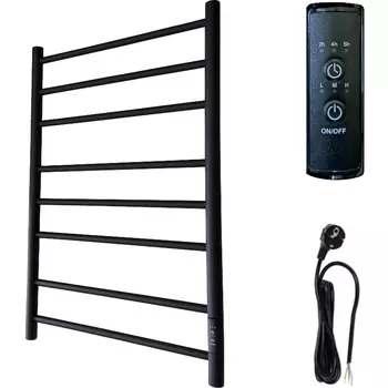 Полотенцесушитель электрический Маргроид Вид 10 СНШ 80x50 R черный матовый