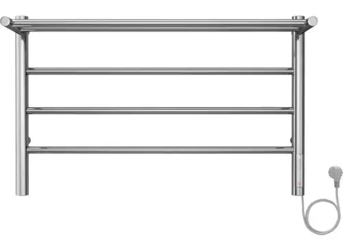 Электрический полотенцесушитель Terminus Аврора П4 700х450 с полкой Хром