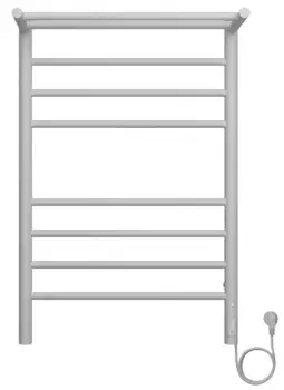 Электрический полотенцесушитель Terminus Аврора П8 500х800 с полкой Белый матовый