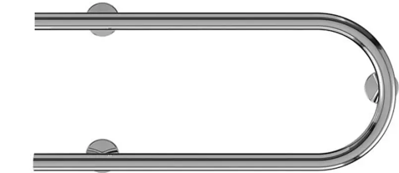 Электрический полотенцесушитель Terminus П-образный 600x200 Хром