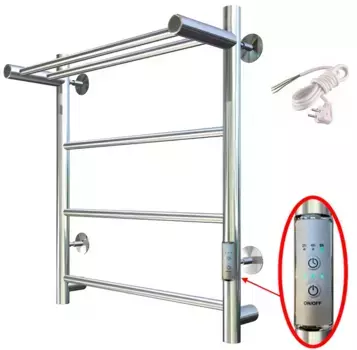 Электрический полотенцесушитель Тругор Аспект Пэк сп 1 П П3 600x400 с полкой Хром