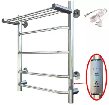 Полотенцесушитель электрический Тругор Браво ПЭК СП3П 60x50, с полкой