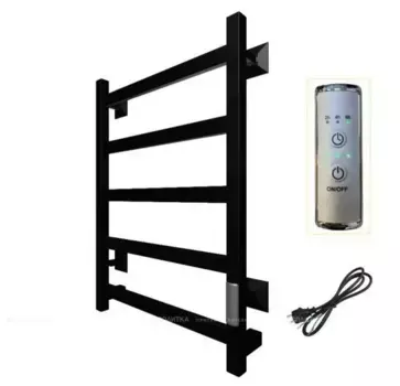 Полотенцесушитель электрический Тругор Пэк сп 20 60x50 с выключателем, черный