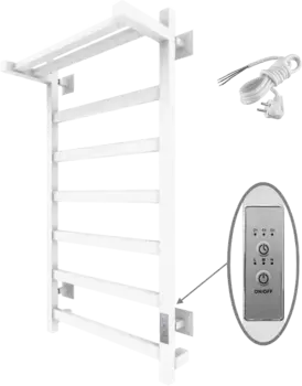 Электрический полотенцесушитель Тругор Пэк сп 20 П П6 800х500 с полкой Белый