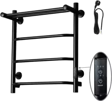 Полотенцесушитель электрический Тругор Пэк сп 6 П 60х50 с выключателем, черный