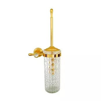 Ершик для унитаза Boheme Chiaro золото с кристаллами Swarovski