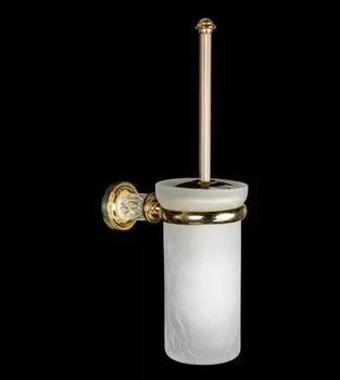 Ёршик для унитаза Boheme Murano crystal золотой глянцевый