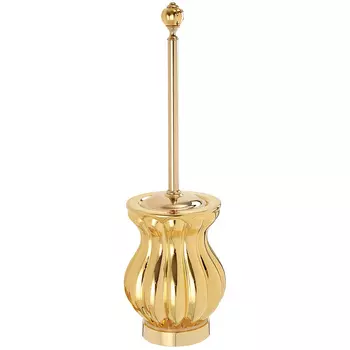 Ёршик для унитаза напольный Migliore Olivia золотой глянцевый