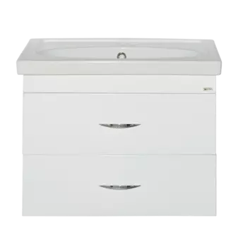 Калипсо - 70 Тумба подвесная 2 ящ. белая эмаль