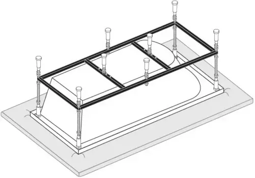 Каркас для ванны Vagnerplast 120x70