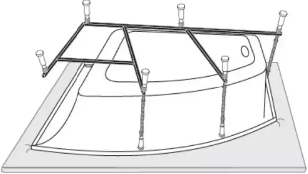 Каркас для ванны Vagnerplast Avona 150х90