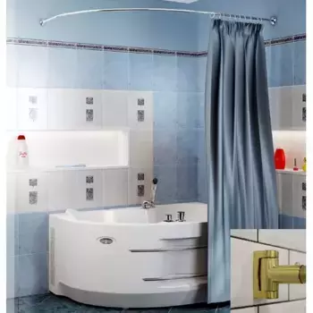 Карниз для ванны Radomir Ирма 160х105 золотой