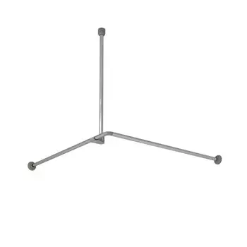 Карниз для ванны Wasserkraft Dinkel SC-469090 90x90 см, серебристый