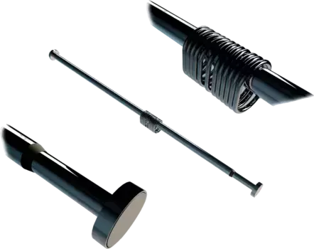 Карниз для ванны Wasserkraft Elbe SC-721121 200 см, черный