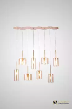 Каскадная люстра AM Group AM355-8AMBER