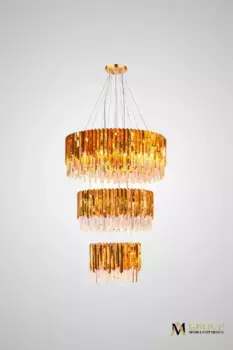 Каскадная люстра AM Group Roberto Cavalli L800-600-400