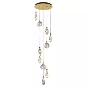 Каскадная люстра Delight Collection Colvin MT9176-10H titanium gold